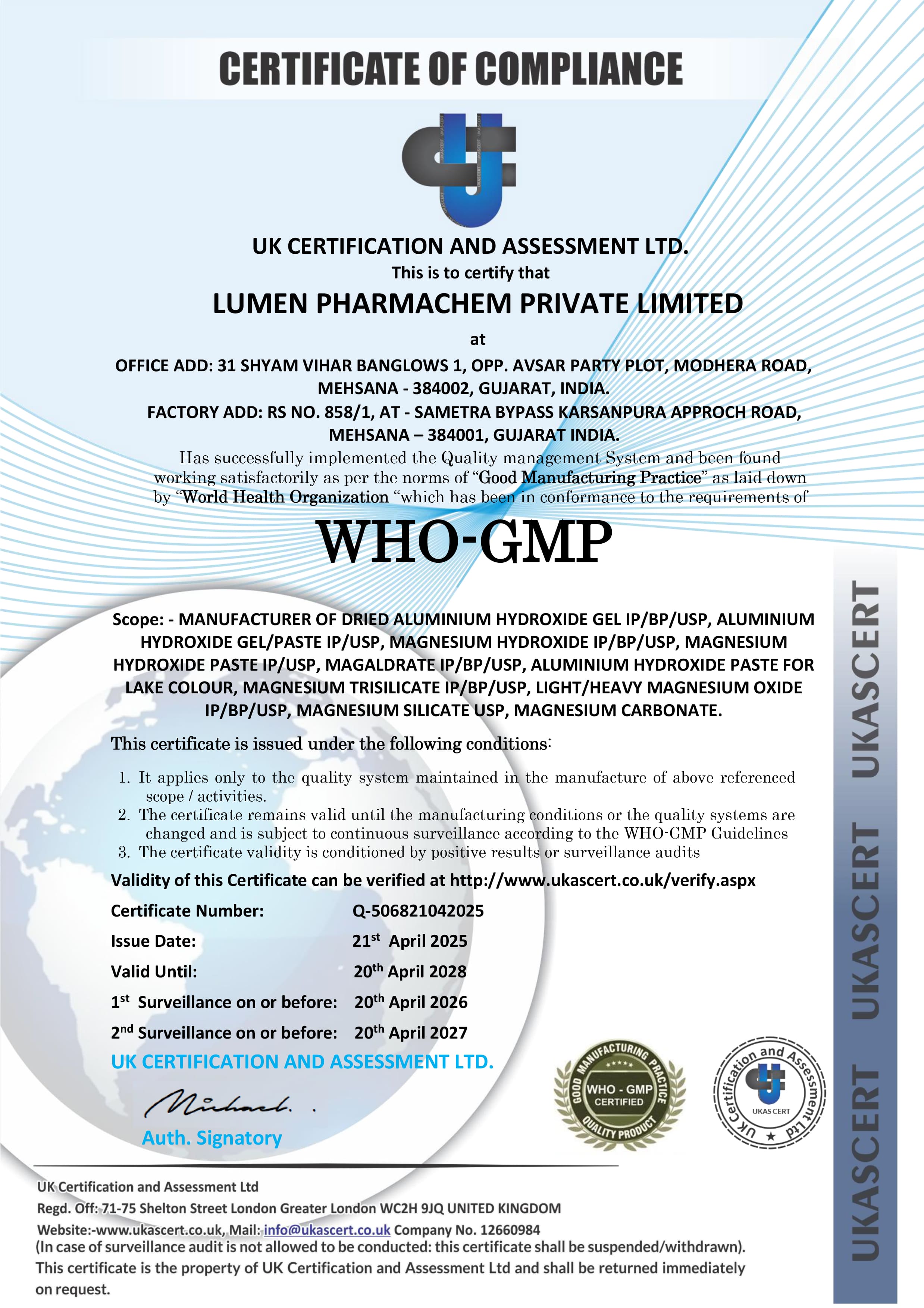 WHO-GMP-CERTIFICATE